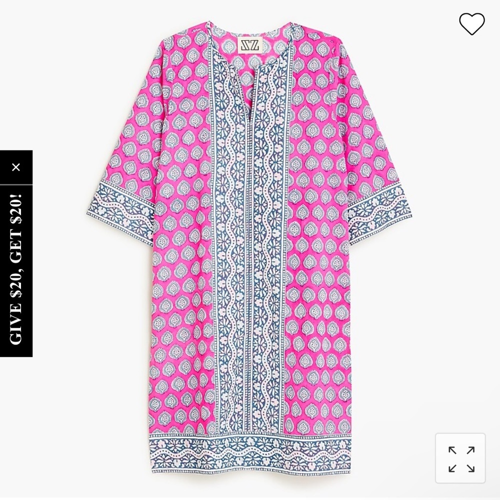 NWOT JCrew SZ BlockPrints Tunic Sz M